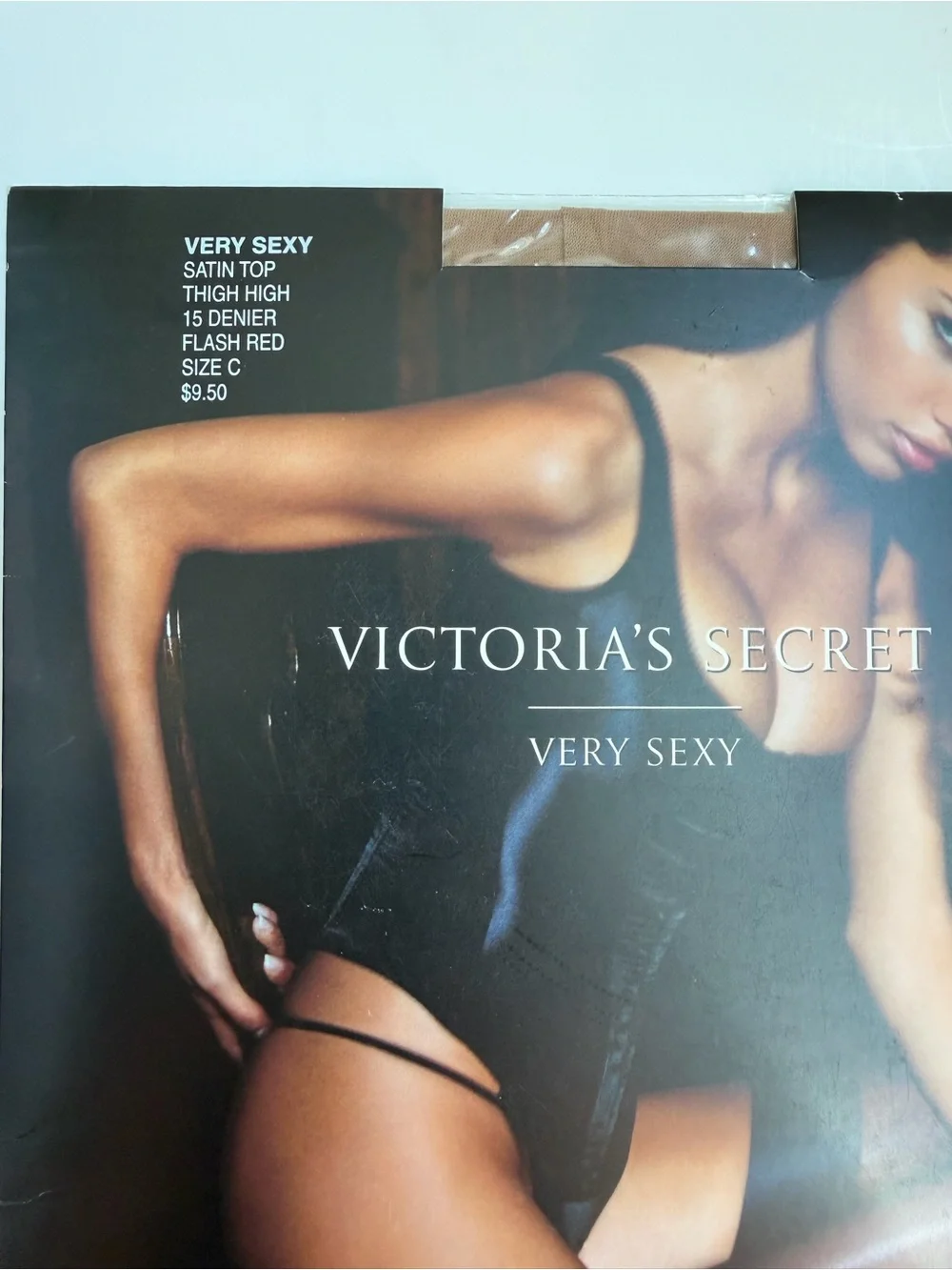 Victoria's Secret Very Sexy Satin Top Thigh Highs - Flash Red